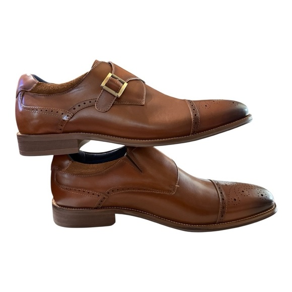 Stacy Adams Men’s Cognac Leather Dress Shoes – Size 11 main image 6